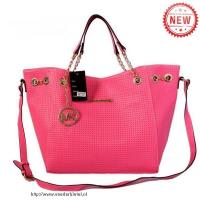 michael kors geperforeerd chain groot roze bakken Tasje Kopen Online 23b79723